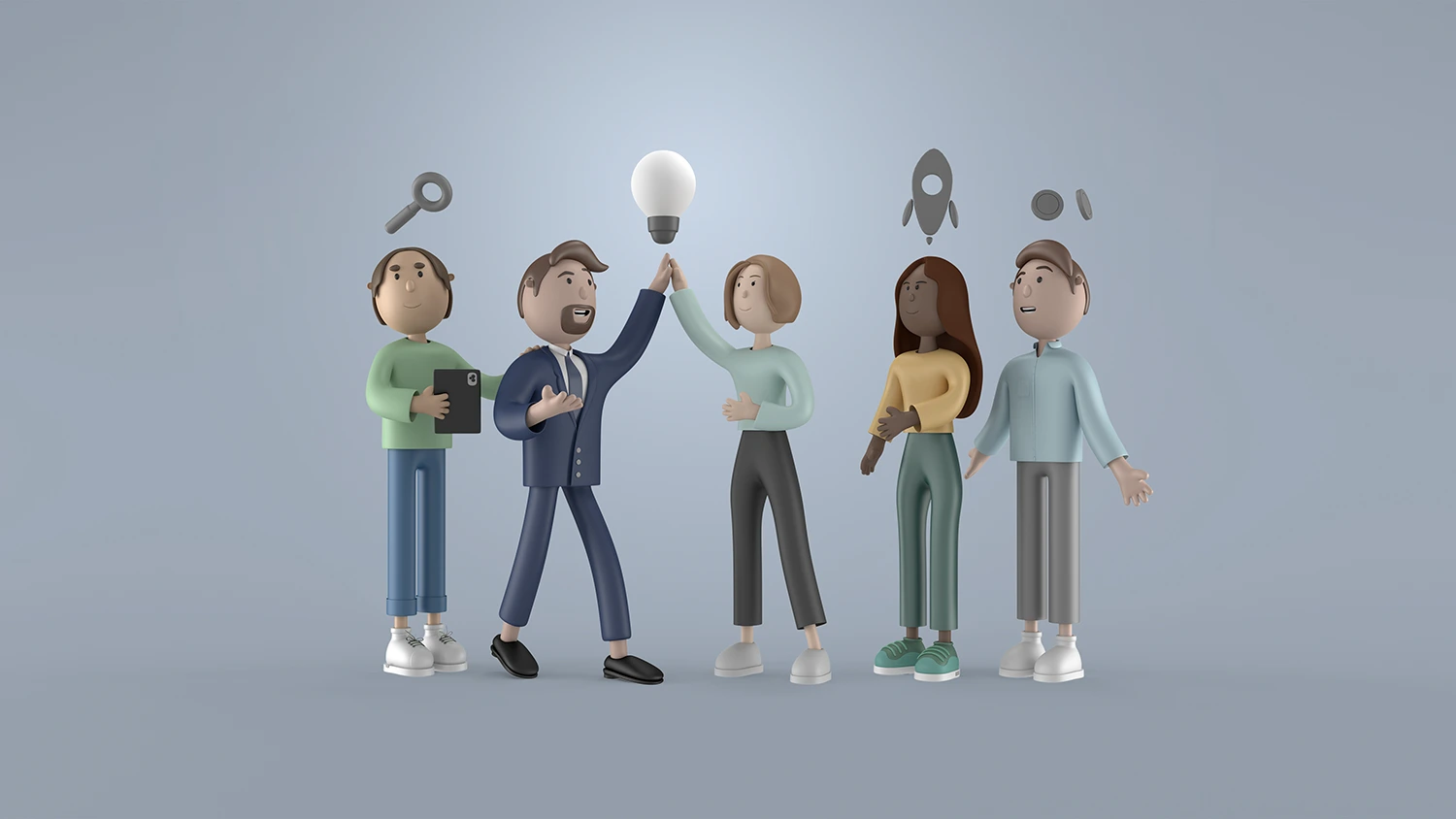 Trabalho em equipa e colaboração - imagem de detalhe